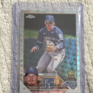 Bobby Witt Jr 2023 Topps Chrome Logofractor Edition #176 Kansas City Royals